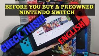 TIPS WHEN BUYING A PREOWNED NINTENDO SWITCH V1/V2 in 2020