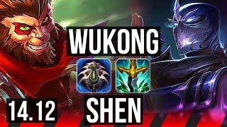 WUKONG vs SHEN (TOP) | Rank 7 Wukong, 5/2/10, 900+ games | NA Challenger | 14.12