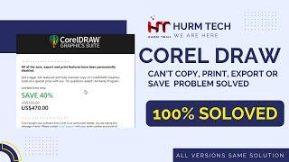 COREL DRAW | CAN'T COPY, SAVE AND EXPORT | ISSUE | 100%SOLVED | 2022 | 2023