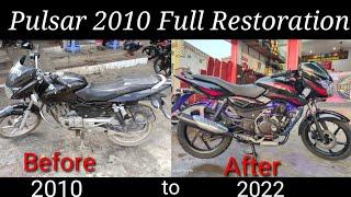 Bajaj Pulsar Full Restoration, modify Pulsar Full Repaint, बजाज पल्सर फुल रीपैन्ट पल्सर मोडीफाई