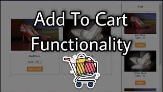 Add To Cart Functionality | HTML | CSS | JavaScript