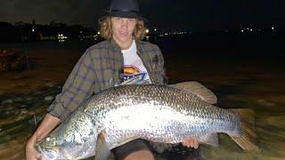 Fishing for RIVER MONSTERS  (BARRAMUNDI of a lifetime) Part 3
