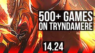 TRYNDAMERE vs VARUS (TOP) | 500+ games | KR Diamond | 14.24