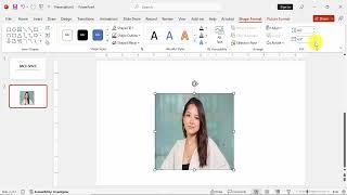 How to insert picture into shape without stretching in PowerPoint