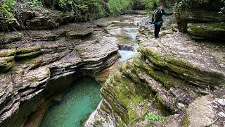 Каньон реки Бешенка, водопад Перун 30м