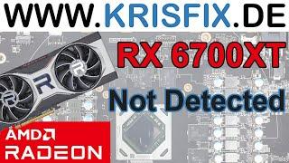 RX6700XT - Repair [Not Detected] #amd #gpurepair