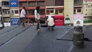 This is how we apply proofix seal at TK Avenue mall Cambodia video