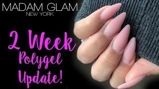 MADAM GLAM POLYGEL UPDATE \\ PART 2 \\ GEL/ACRYLIC HYBRID SCULPTED NAILS 