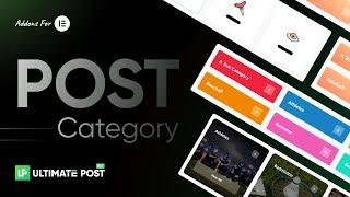 How to Use Post Category Widget by Ultimate Post Kit