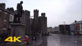 Caernarfon Walk: Town Centre【4K】