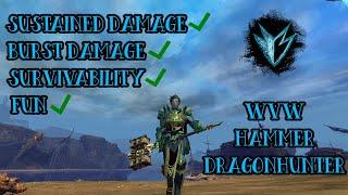 GW2 WvW - Hammer Dragonhunter New Meta - Complete Walkthrough