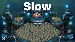 Zynth song (wablin island my singing monsters) fast slow and normal speed