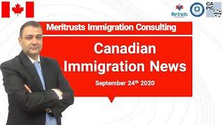 Canadian Immigration News -  September 24th 2020