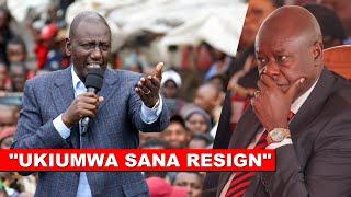 DRAMA!! Listen to what Ruto told DP Gachagua today in Taveta just hours after handshake with Raila!