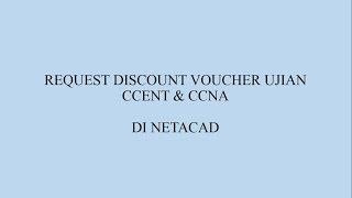 Cara request discount voucher di netacad (CCNA/CCENT)