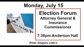 Elections Forum July 15