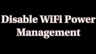 How To Disable WiFi Power Management On Raspberry Pi