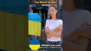 UKRAINE Ukrainian WOMAN ponders Effects of War Slava Ukraini JBManCave.com #Shorts