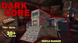 DARK CORE: Triple Bunker - Rust Base Design 2021