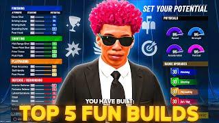 TOP 5 Most FUN Builds on NBA 2K22! Best RARE and OVERPOWERED Builds on NBA 2K22!