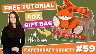 How to Make Your Own Fox Gift Box | Papercraft Society Box 59 FREE Tutorial by Helen Griffin