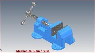 Learn How To Make A Mechanical Bench Vise In Autodesk Inventor!