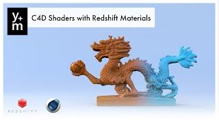 Learn how to use C4D Shaders with Redshift Materials.