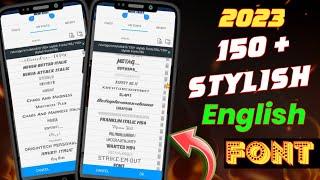 ( top 150+ ) stylish english fonts pixellab download | stylish english font | stylish font 2023