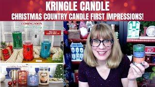 KRINGLE CANDLE Christmas Country Candle First Impressions!