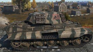 War Thunder very close win - Tiger 2 16 kills