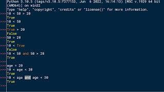 Introduction to Conditional Logic in Python: Python Basics