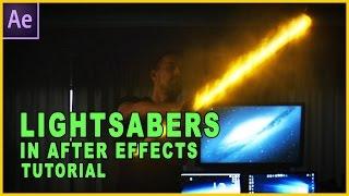 After Effects Tutorial - How To Make Lightsabers In After Effects With Video Copilot's Saber Plugin