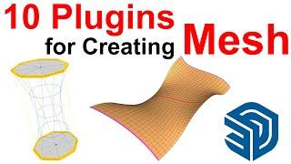 10 Plugins for Creating Mesh from Edges Curves and C-Points