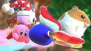 Kirby Star Allies Secret Way to Battle Whispy Woods Boss (Friend Star) Rick Kine Coo Marx & Gooey