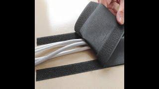 Velcro Organizador Para Esconder Fios - Preto ou Cinza
