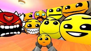 Saving Baby YellowFace From Geometry Dash Emoji  "AREA CONFIRMED" And Lobotomy Dash Nextbot Gmod