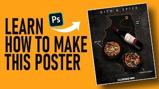 How To Create An Eye-Catching Restaurant Poster Design In Photoshop