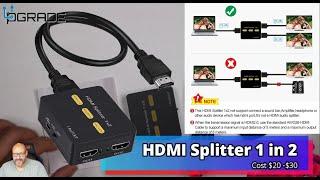 HDMI Splitter 1 in 2 Out