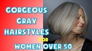 Short, Medium And Long Gray Hairstyles for Women Over 50
