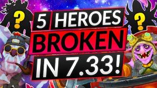 5 HEROES That Are About To Get BUFFS - EXTREMELY BROKEN in Patch 7.33 - Dota 2 Guide