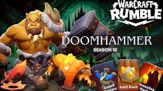 Warcraft Rumble PvP : Doomhammer vs Doomhammer with Fire Elemental 16600+  | S12W4