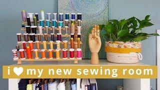 Sewing Room Before + After | Cleaning and Organizing My Sewing Studio