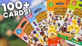 OVER 100 NEW AMIIBO CARDS UNBOXED?! - Animal Crossing