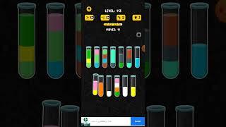 How to complete 113 Level color water sort 3D game  Latest tricks 2023