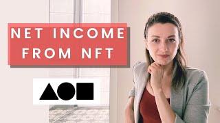 How much I have spent and earned on one NFT on Foundation