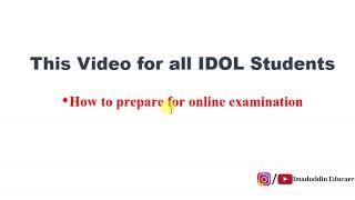 IDOL Online Examination | How to Prepare for MCQ for all Subject | IDOL Mumbai University | IDOL