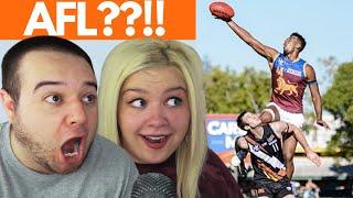 What is AFL? Aussie Rules Explained | AMERICAN COUPLE REACTION