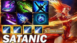 Satanic - Lina an Epic Defense of the Ancient Tower | Dota 2 IMMORTAL RANK!