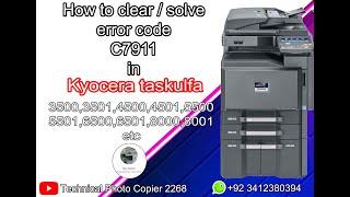 Kyocera Taskalfa 4501i error code c7911