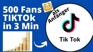 500 TikTok Follower in 3 Min sofort mehr tik tok Fans (100% kostenlos)